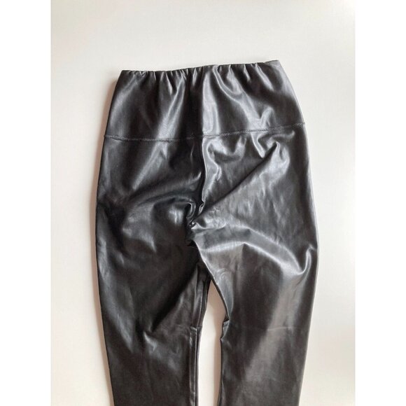 Aritzia WILFRED FREE Daria Black Vegan Leather High Rise Ankle Leggings, Size S - Picture 5 of 14
